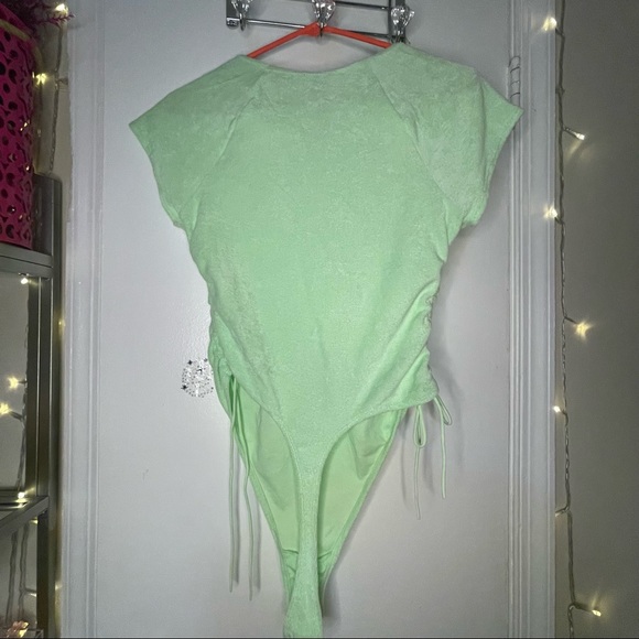 Ruched Terry Thong Teddy - Picture 4 of 7